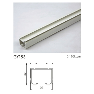 Profilé de rail en aluminium avec revêtement en poudre blanc